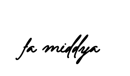 Handwritten Signature for Fa-middya - Style 137 Online