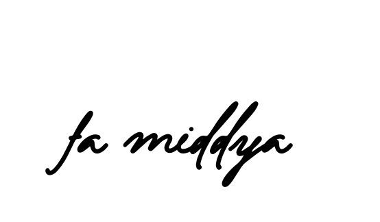 Handwritten Signature for Fa-middya - Style 138 Online