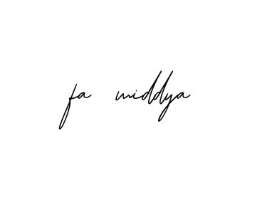 Handwritten Signature for Fa-middya - Style 139 Online