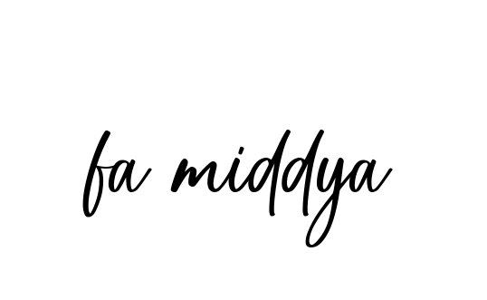 Handwritten Signature for Fa-middya - Style 142 Online