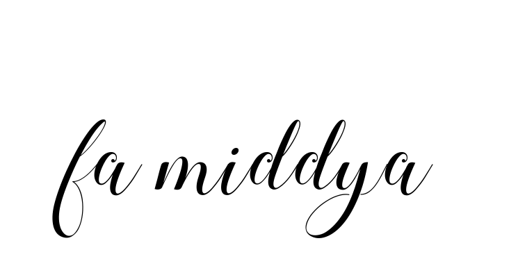 Handwritten Signature for Fa-middya - Style 144 Online