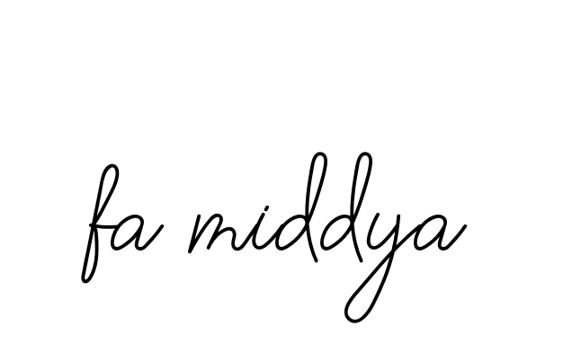 Handwritten Signature for Fa-middya - Style 145 Online