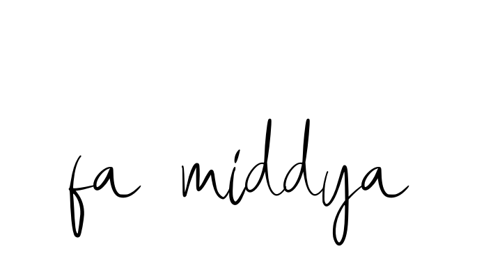 Handwritten Signature for Fa-middya - Style 146 Online