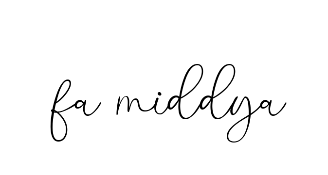 Handwritten Signature for Fa-middya - Style 147 Online