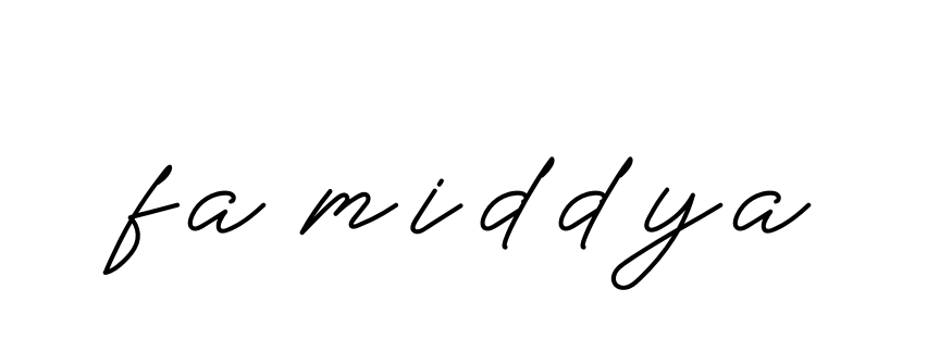 Handwritten Signature for Fa-middya - Style 152 Online