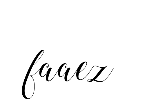 Handwritten Signature for Faaez - Style 144 Online