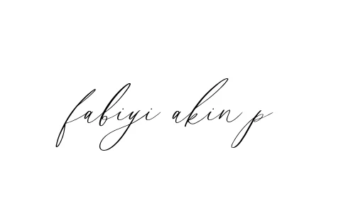 Handwritten Signature for Fabiyi-akin-p - Style 134 Online