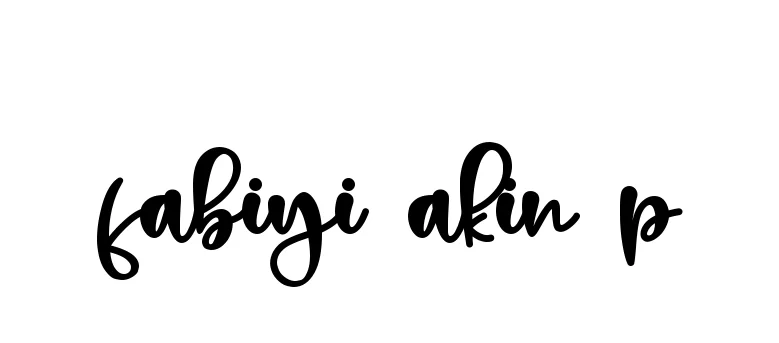 Handwritten Signature for Fabiyi-akin-p - Style 136 Online