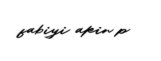 Handwritten Signature for Fabiyi-akin-p - Style 140 Online