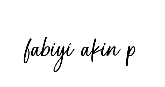 Handwritten Signature for Fabiyi-akin-p - Style 142 Online