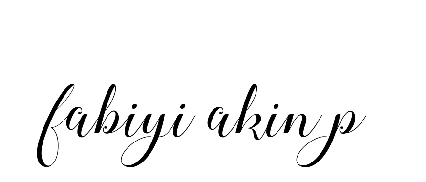 Handwritten Signature for Fabiyi-akin-p - Style 144 Online