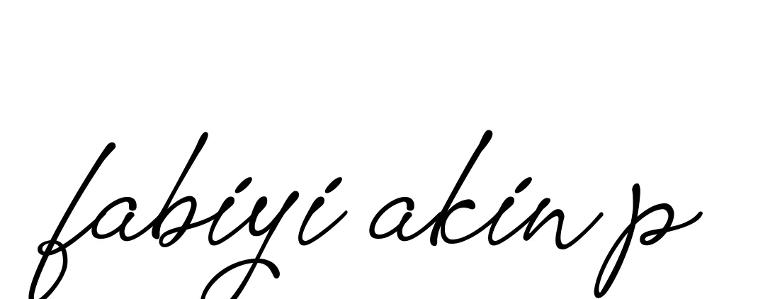 Handwritten Signature for Fabiyi-akin-p - Style 151 Online