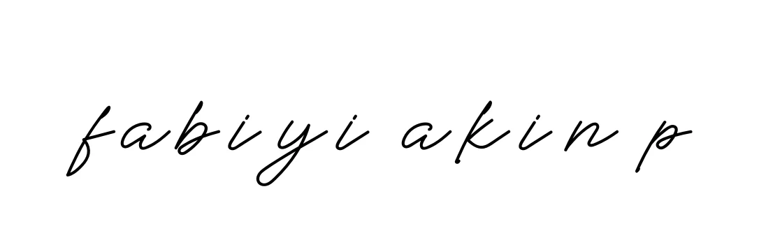 Handwritten Signature for Fabiyi-akin-p - Style 152 Online