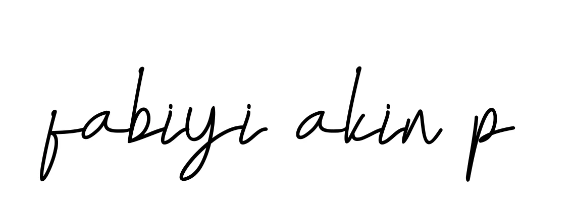 Handwritten Signature for Fabiyi-akin-p - Style 155 Online