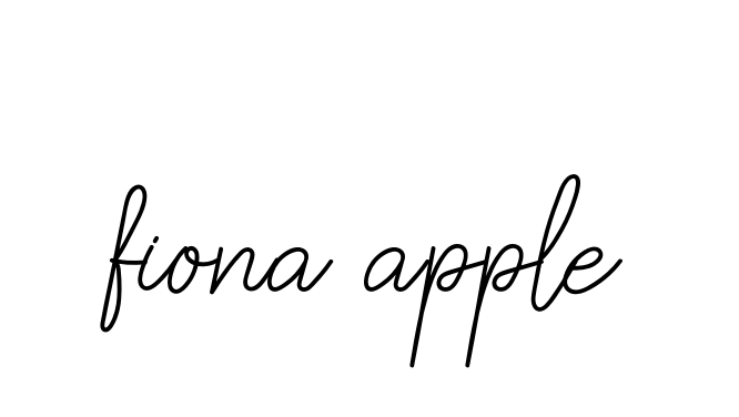 Handwritten Signature for Fiona-apple - Style 145 Online