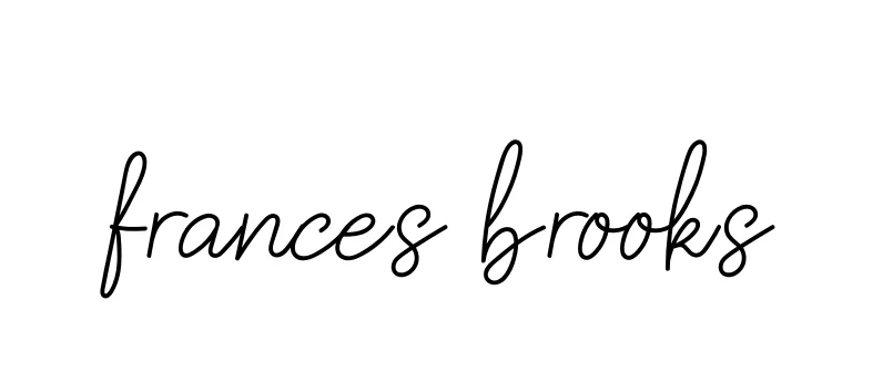 Handwritten Signature for Frances-brooks - Style 145 Online