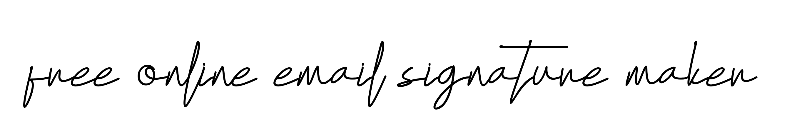 Free Online Email Signature Maker Signature Style Yesterday