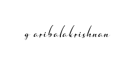 Handwritten Signature for G-aribalakrishnan - Style 132 Online