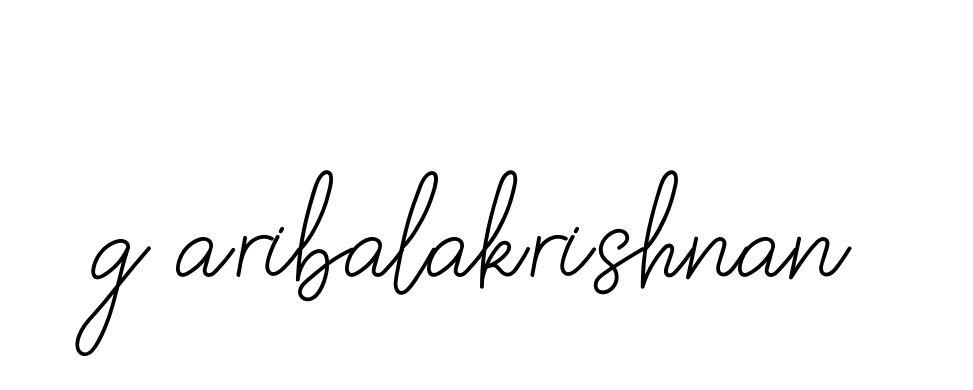Handwritten Signature for G-aribalakrishnan - Style 145 Online