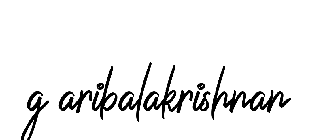 Handwritten Signature for G-aribalakrishnan - Style 149 Online