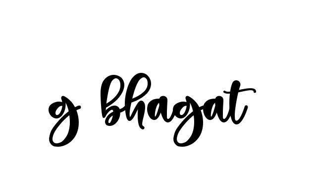 Handwritten Signature for G-bhagat- - Style 136 Online