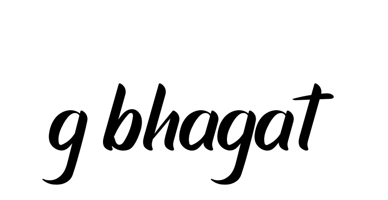 Handwritten Signature for G-bhagat- - Style 153 Online