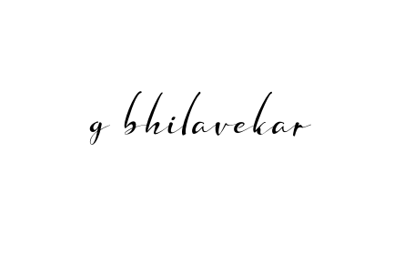 G-bhilavekar signature