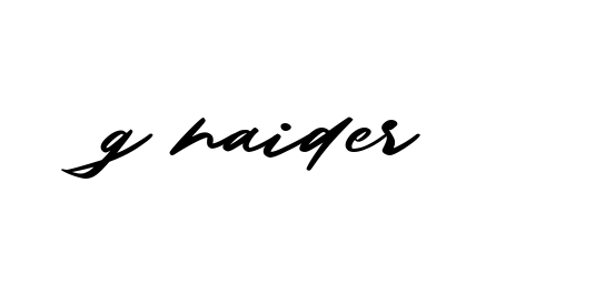 Handwritten Signature for G-haider- - Style 140 Online