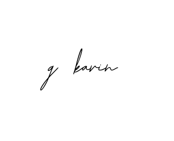 Handwritten Signature for G-kavin - Style 139 Online