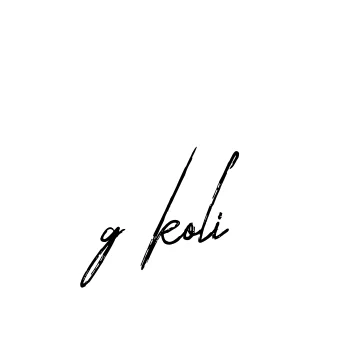 Handwritten Signature for G-koli - Style 133 Online