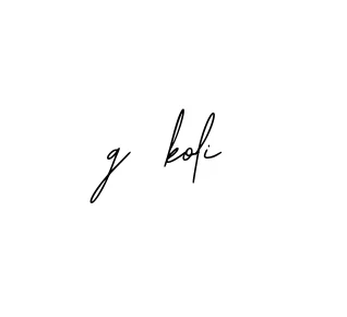 Handwritten Signature for G-koli - Style 139 Online