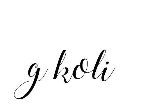 Handwritten Signature for G-koli - Style 144 Online