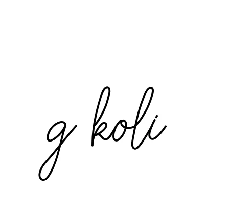Handwritten Signature for G-koli - Style 145 Online