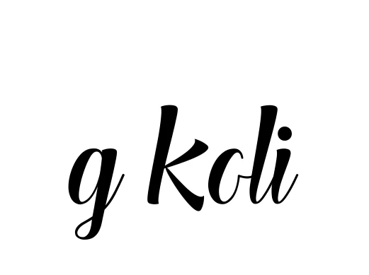 Handwritten Signature for G-koli - Style 148 Online