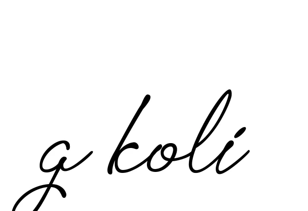 Handwritten Signature for G-koli - Style 151 Online