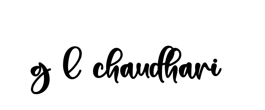 Handwritten Signature for G-l-chaudhari- - Style 136 Online