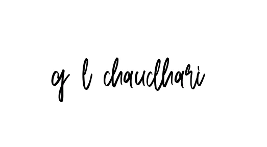 Handwritten Signature for G-l-chaudhari- - Style 143 Online