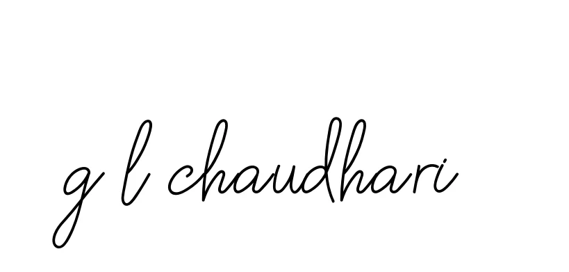 Handwritten Signature for G-l-chaudhari- - Style 145 Online