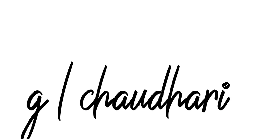 Handwritten Signature for G-l-chaudhari- - Style 149 Online