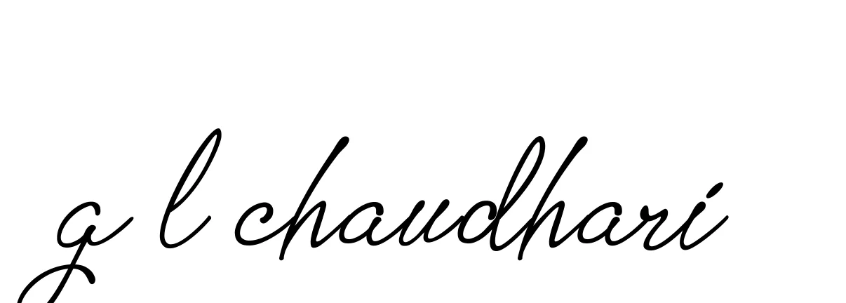 Handwritten Signature for G-l-chaudhari- - Style 151 Online