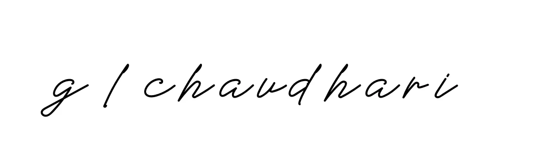 Handwritten Signature for G-l-chaudhari- - Style 152 Online