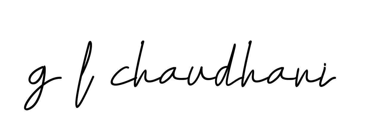Handwritten Signature for G-l-chaudhari- - Style 155 Online
