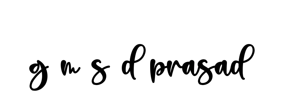 Handwritten Signature for G-m-s-d-prasad- - Style 136 Online