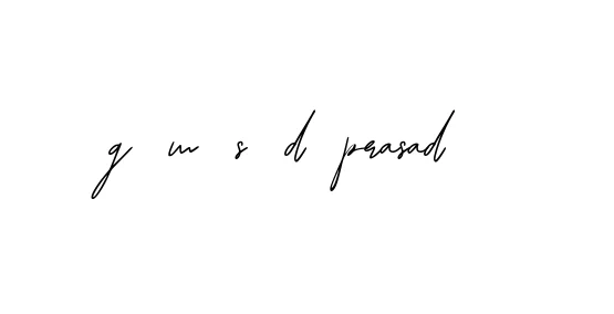 Handwritten Signature for G-m-s-d-prasad- - Style 139 Online