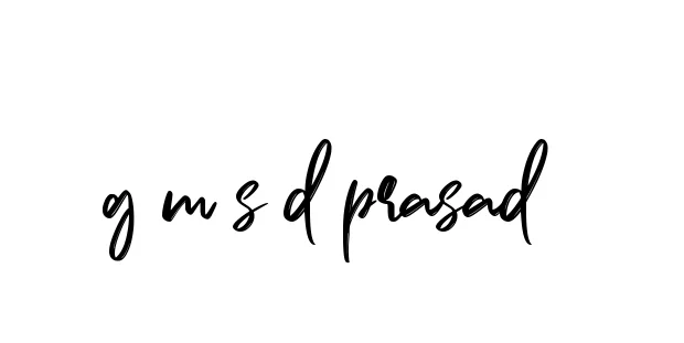Handwritten Signature for G-m-s-d-prasad- - Style 141 Online