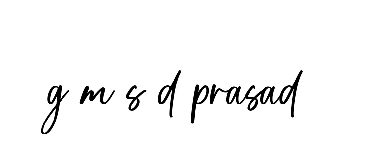 Handwritten Signature for G-m-s-d-prasad- - Style 142 Online