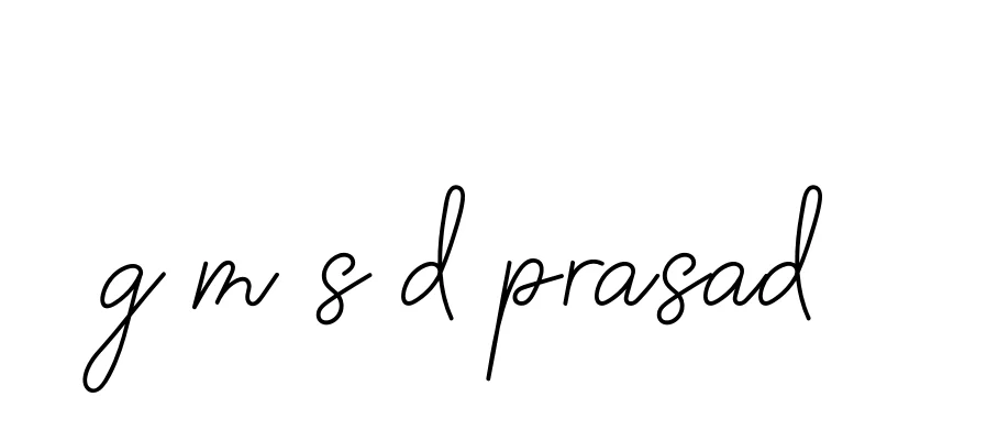 Handwritten Signature for G-m-s-d-prasad- - Style 145 Online