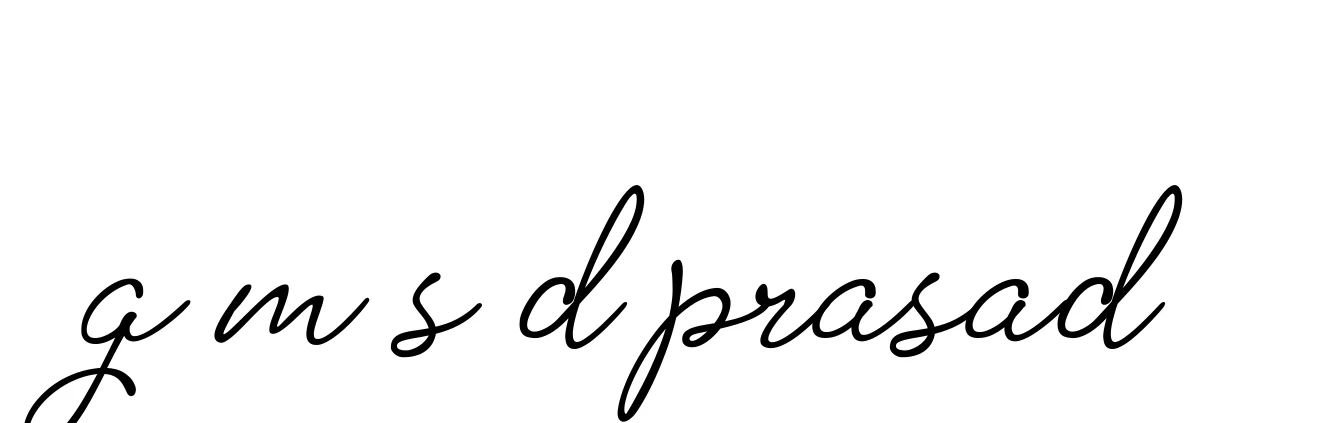 Handwritten Signature for G-m-s-d-prasad- - Style 151 Online