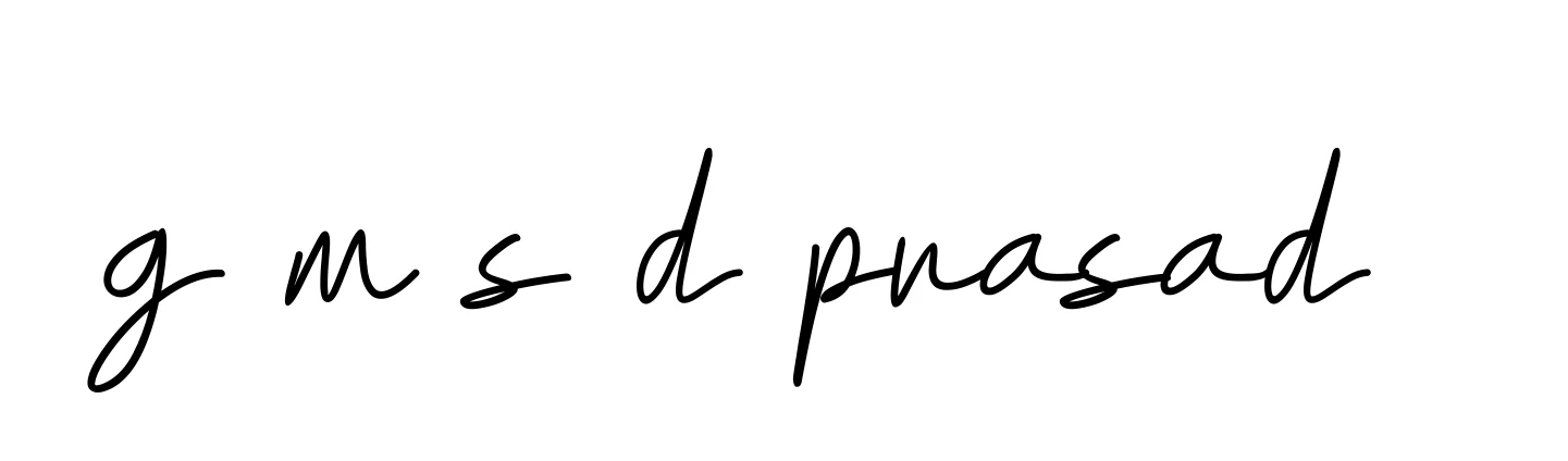 Handwritten Signature for G-m-s-d-prasad- - Style 155 Online