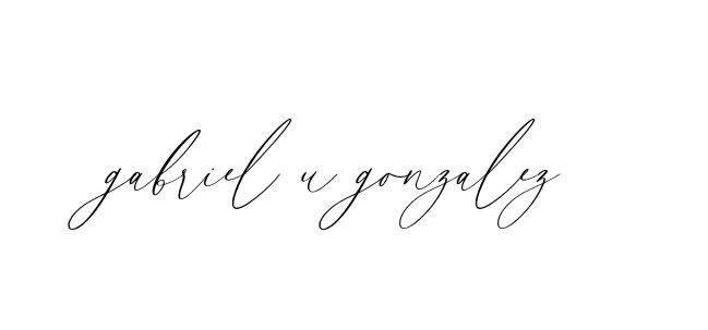 Handwritten Signature for Gabriel-u-gonzalez - Style 134 Online